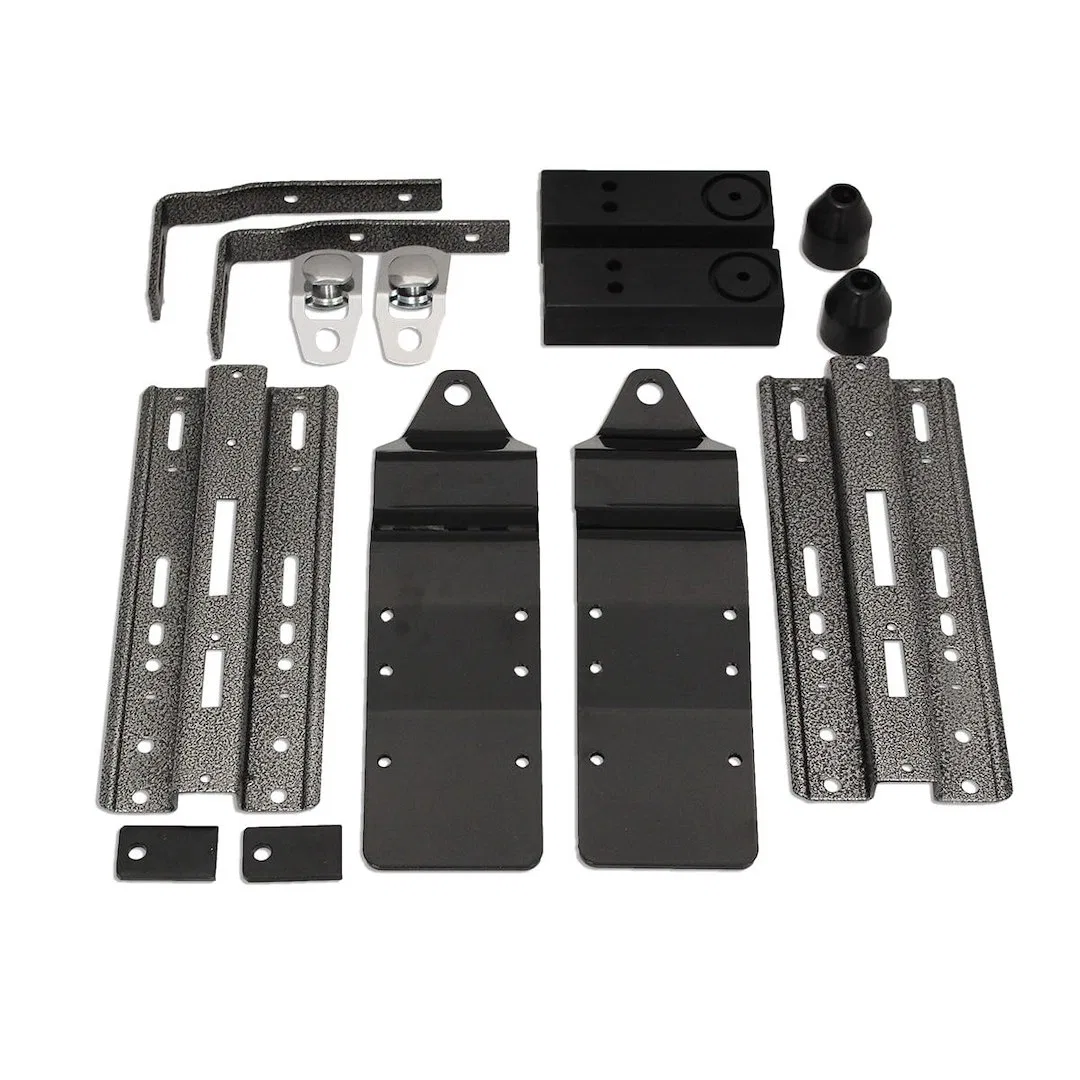 350763 – LIPPERT COMP Camper Tie Down, FT-CG14 Frame Mount Powder Coated Steel With Centering Guides
